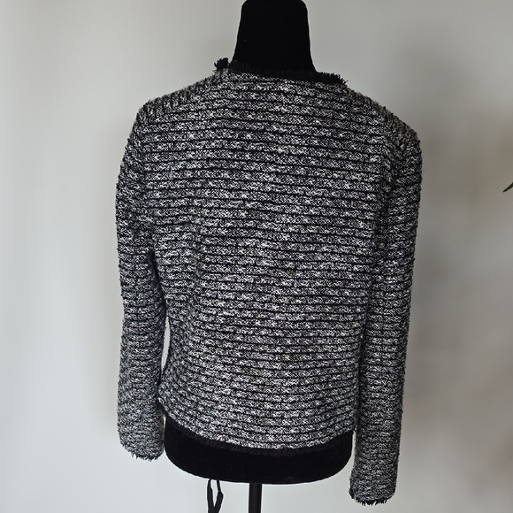 J. Crew Black and Gray Textured Blazer - Picture 3 of 8